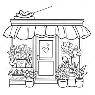 Flower Shop Coloring Page 49713-39683