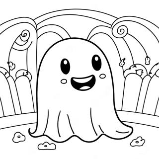 Sad Ghost Club Coloring Page 49753-39714