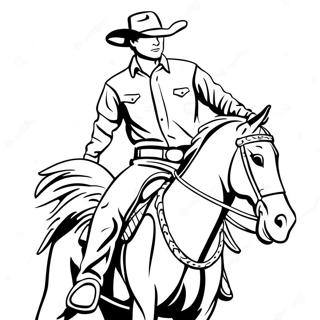 Rodeo Western Coloring Page 4976-4093