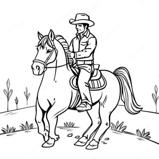 Rodeo Western Coloring Pages