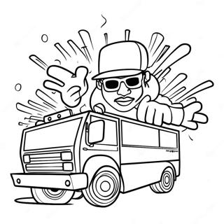 Hip Hop Graffiti Coloring Page 49783-39738