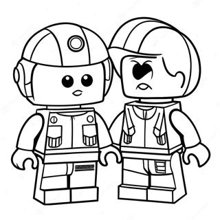 Emmet And Wyldstyle Adventure Coloring Page 49794-39751