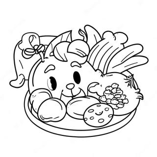 Disney Lunar New Year Food Coloring Page 49803-39755