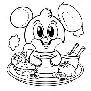 Disney Lunar New Year Food Coloring Page 49803-39756