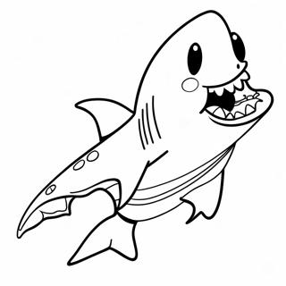 Friendly Bruce Shark Coloring Page 49834-39781