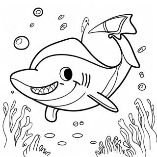 Friendly Bruce Shark Coloring Page 49834-39782