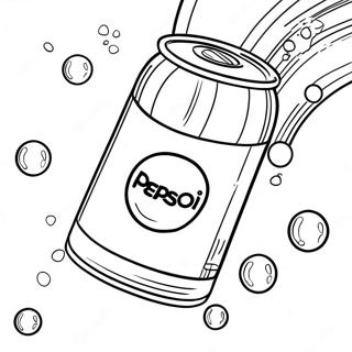 Pepsi Can With Bubbles Coloring Page 49844-39790