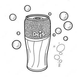 Pepsi Can With Bubbles Coloring Page 49844-39791