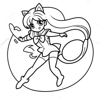 Sailor Venus In Action Coloring Page 49854-39802