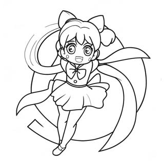 Sailor Venus In Action Coloring Page 49854-39804