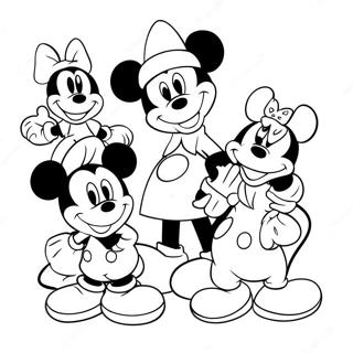 Mickey Mouse With Friends Coloring Page 49884-39822