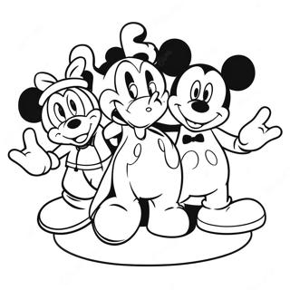 Mickey Mouse With Friends Coloring Page 49884-39823