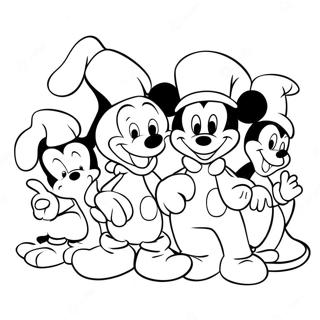 Mickey Mouse With Friends Coloring Page 49884-39824