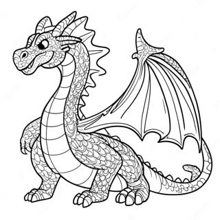 Difficult Dragon Coloring Pages