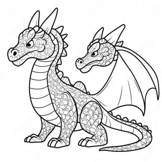 Difficult Dragon Coloring Page 49893-39826