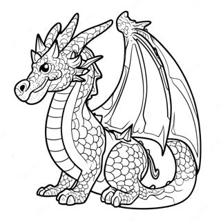 Difficult Dragon Coloring Page 49893-39827