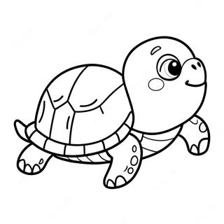 Cute Turtle Finding Nemo Coloring Page 49914-39852