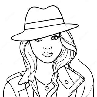 Gangster Girl Svg Coloring Pages