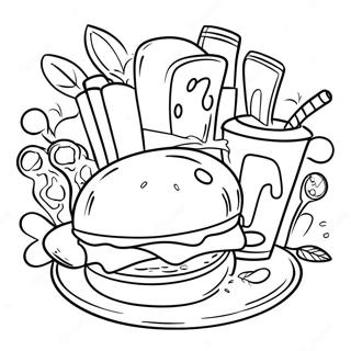 Menu Coloring Pages