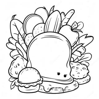 Menu Coloring Page 49943-39868