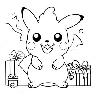 Pokemon Christmas Coloring Page 4996-4103