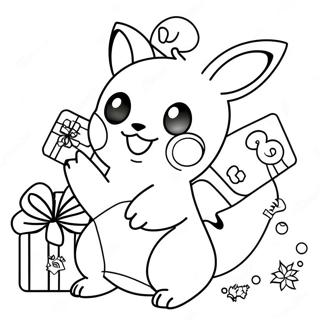 Pokemon Christmas Coloring Page 4996-4104