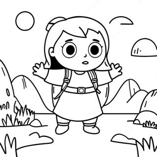 Adventurous Hilda Coloring Page 49984-39898