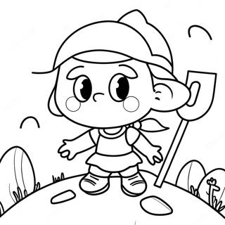 Adventurous Hilda Coloring Page 49984-39900