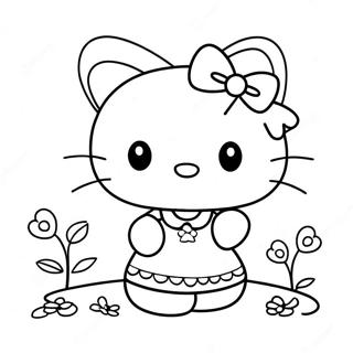 Hello Kitty Y2k Coloring Page 50043-39948