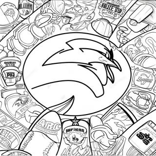 Nfl Logos Coloring Page 5006-4114