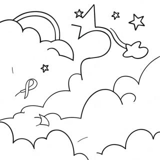 Dreamy Night Sky Coloring Page 50084-39982