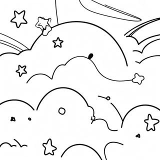 Dreamy Night Sky Coloring Page 50084-39984