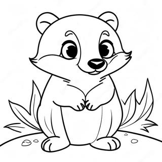 Hufflepuff Badger Coloring Page 50094-39989