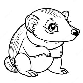 Hufflepuff Badger Coloring Page 50094-39992