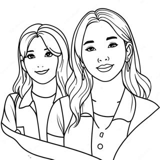 Twice Members Fun Coloring Page 50104-39997