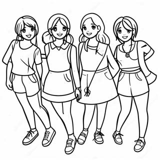 Twice Members Fun Coloring Page 50104-39998