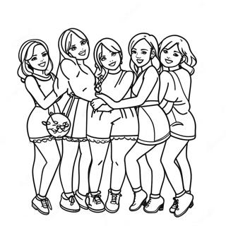 Twice Members Fun Coloring Page 50104-39999