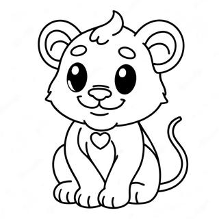 Cute Leon With A Smile Coloring Page 50134-40018