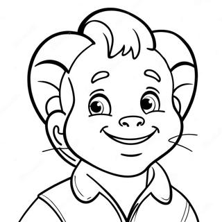 Cute Leon With A Smile Coloring Page 50134-40020