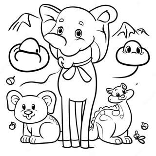 Safari Animals Coloring Page 5016-4118