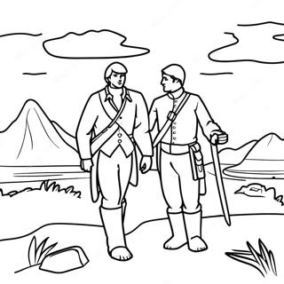 Lewis And Clark Adventure Coloring Page 50173-40046