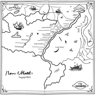 Lewis And Clark Expedition Map Coloring Page 50174-40049