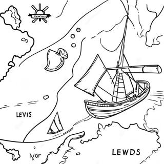 Lewis And Clark Expedition Map Coloring Page 50174-40051