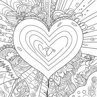 Share The Love Heart Coloring Page 50183-40055