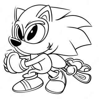 Sonic With A Sword Coloring Page 50193-40072