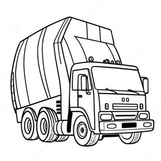 Garbage Truck Coloring Page 501-400