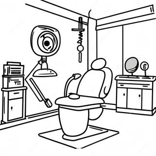 Eye Doctor Exam Room Coloring Page 50213-40083