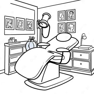 Eye Doctor Exam Room Coloring Page 50213-40084