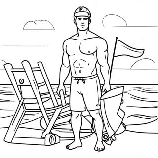 Lifeguard On Duty Coloring Page 50223-40089