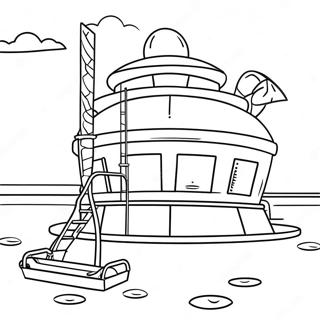 Lifeguard On Duty Coloring Page 50223-40090